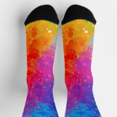 Farbenfrohe Galaxie-Design-Socken Socken (Oben)