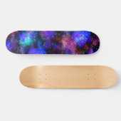 Farbenfrohe Galaxie Kosmischer Raum Skateboard (Horizontal)
