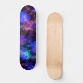 Farbenfrohe Galaxie Kosmischer Raum Skateboard (Vorderseite)