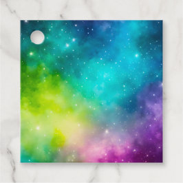 Farbenfrohe Galaxie Kunst-Geschenkartikel Geschenkanhänger
