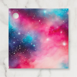 Farbenfrohe Galaxie Kunst-Geschenkartikel Geschenkanhänger
