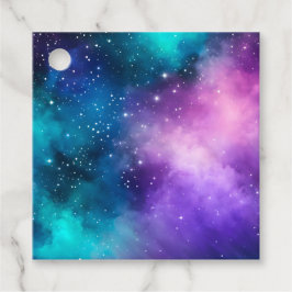 Farbenfrohe Galaxie Kunst-Geschenkartikel Geschenkanhänger