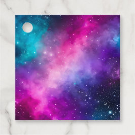 Farbenfrohe Galaxie Kunst-Geschenkartikel Geschenkanhänger