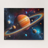 farbenfrohe Galaxie mit Sternen und Nebel Puzzle (Horizontal)