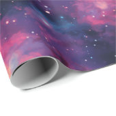 Farbenfrohe Galaxien-Weltraumverpackungspapier Geschenkpapier (Rolleneckpunkt)