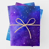 Farbenfrohe Galaxy Art Wrapping Paper Sheets Geschenkpapier Set
