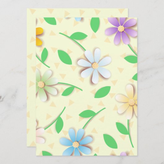 Farbenfrohe Gänge, Einladung (Vorne/Hinten)