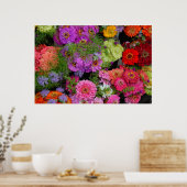 farbenfrohe Gänse Poster (Küche)