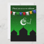 Farbenfrohe Garage mit Moschee Eid Party Einladung (Vorderseite)