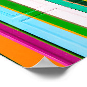 Farbenfrohe Garagentore Poster (Ecke)