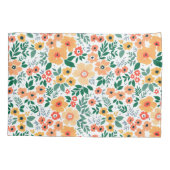 Farbenfrohe Garden Bouquet Muster Kissenbezug (Rückseite)