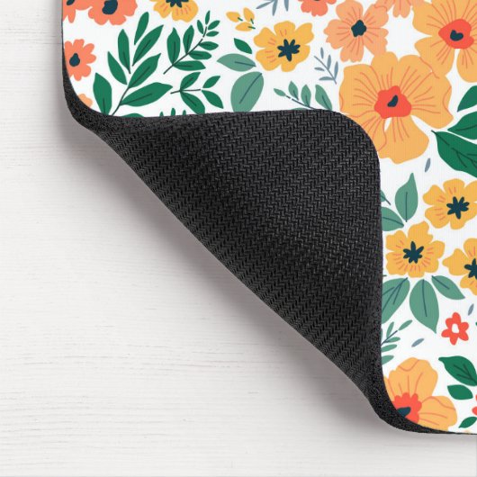Farbenfrohe Garden Bouquet Muster Mousepad (Ecke)