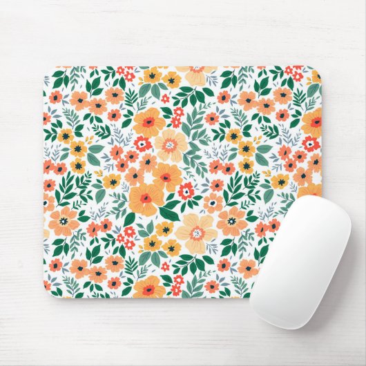 Farbenfrohe Garden Bouquet Muster Mousepad (Mit Mouse)