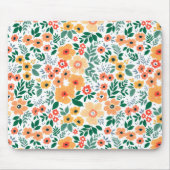Farbenfrohe Garden Bouquet Muster Mousepad (Vorne)