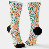 Farbenfrohe Garden Bouquet Muster Socken (Gewinkelt)
