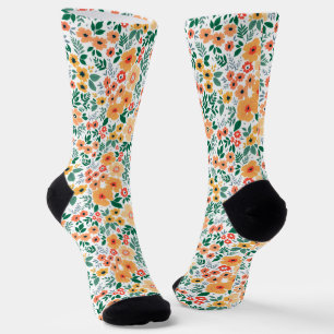Farbenfrohe Garden Bouquet Muster Socken