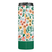 Farbenfrohe Garden Bouquet Muster Thermosbecher (Rückseite)