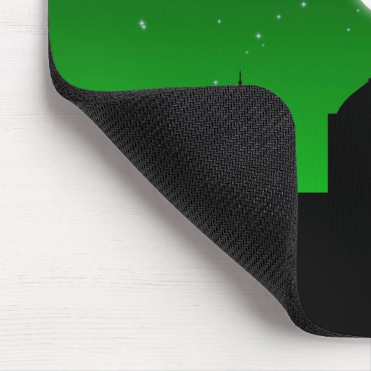 Farbenfrohe Gärten mit Moschee Mousepad (Ecke)