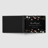 Farbenfrohe Garten-Wildblumen-Hochzeit Gästebuch (Voll)