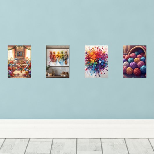 Farbenfrohe Gartenanlage Lugano Gestern und Heute Bilderwand Sets (Holzboden)