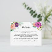 Farbenfrohe Gartenanlage Postkarte (Stehend Vorderseite)