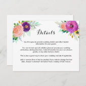 Farbenfrohe Gartenanlage Postkarte (Vorne/Hinten)