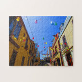 farbenfrohe Gasse Puzzle (Horizontal)