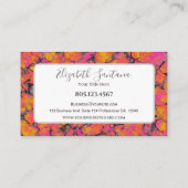 Farbenfrohe, gebrochene Steine Textur Visitenkarte (Rückseite)