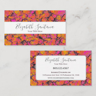 Farbenfrohe, gebrochene Steine Textur Visitenkarte