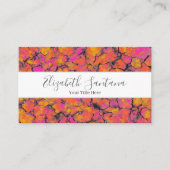 Farbenfrohe, gebrochene Steine Textur Visitenkarte (Vorderseite)