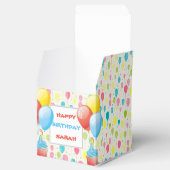 Farbenfrohe Geburtstagsballons Geschenkschachtel (Geöffnet)