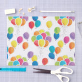 Farbenfrohe Geburtstagsballons Seidenpapier (Handwerk)