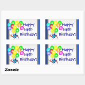 Farbenfrohe Geburtstagsballons Stickers (Blatt)