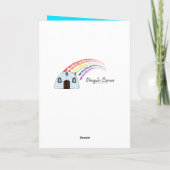 Farbenfrohe Geburtstagsfeier Karte (Rückseite)