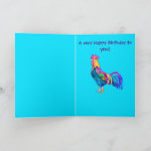 Farbenfrohe Geburtstagsfeier Karte (Innenseite)