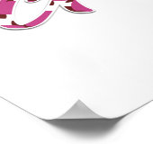 farbenfrohe Geburtstagsfrau Poster (Ecke)