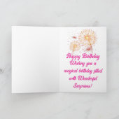 Farbenfrohe Geburtstagskarte Karte (Innenseite)