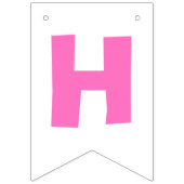 Farbenfrohe Geburtstagskinder-Party Wimpelkette (Zweite Fahne)