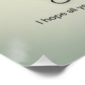 Farbenfrohe Geburtstagswünsche Poster (Ecke)