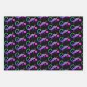 Farbenfrohe Gecko Lizard Geschenkpapier Set (Vorderseite)