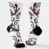 Farbenfrohe Gecko Socken (Gewinkelt)