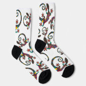 Farbenfrohe Gecko Socken (Rechts)