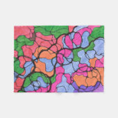 Farbenfrohe Gedanken Fleecedecke (Vorderseite (Horizontal))