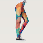 Farbenfrohe gefallene Blätter Leggings (Rechts)