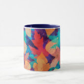 Farbenfrohe gefallene Blätter Tasse (Zentrum)
