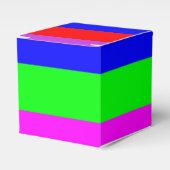 Farbenfrohe Gefälligkeitsbox Geschenkschachtel (Vorderseite)