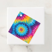 Farbenfrohe Gefärbte Krawatte Kunst - Geschenkarti Geschenkanhänger (Beispiel)