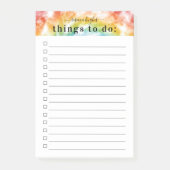 Farbenfrohe Gefärbte Krawatte Muster | Monogramm Post-it Klebezettel (Vorderseite)