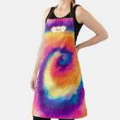 Farbenfrohe Gefärbte Krawatte Muster | Monogramm Schürze (InSitu)