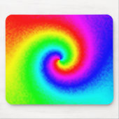 Farbenfrohe Gefärbte Krawatte Regenbogen Swirn Som Mousepad (Vorne)